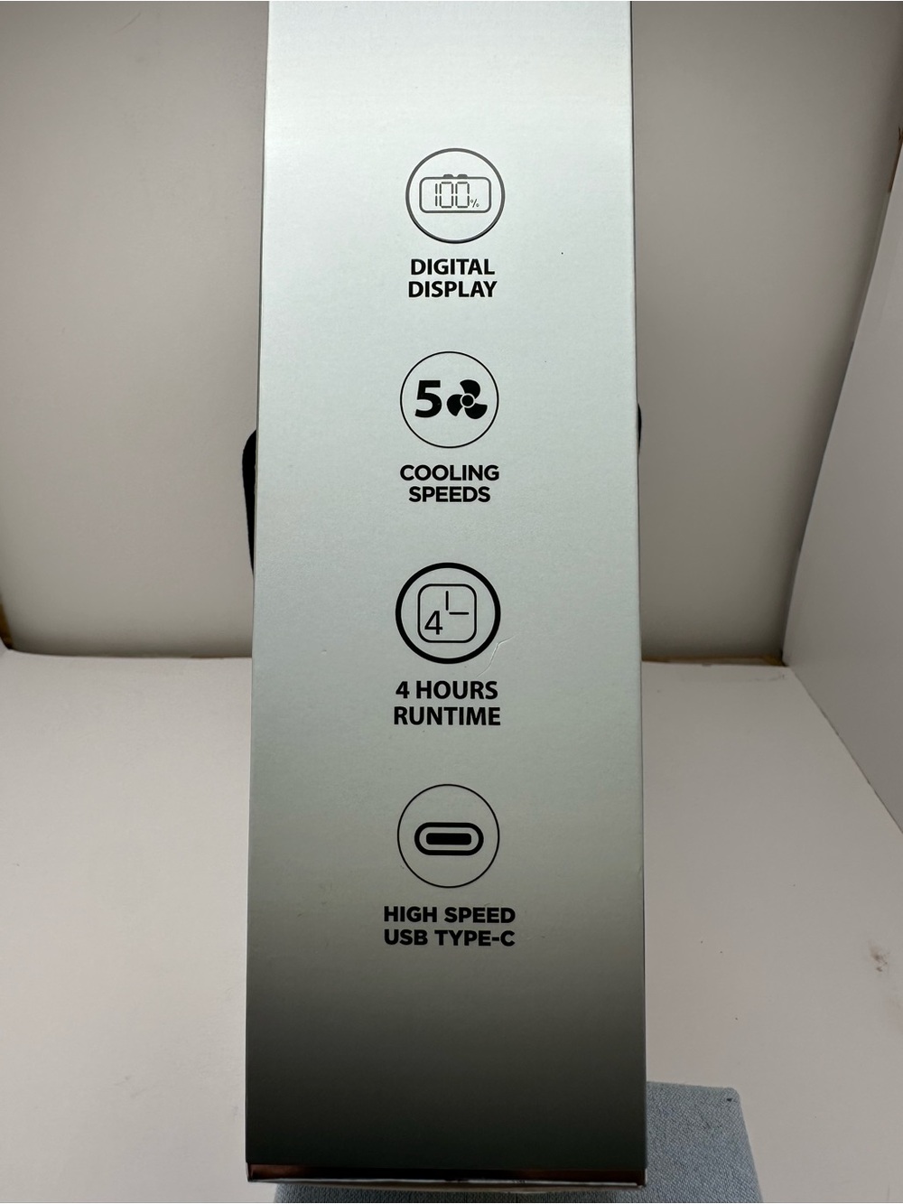 Mini Handheld Fan — White - Picture 2 of 3